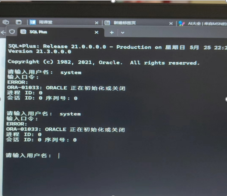 Oracle安装-01033